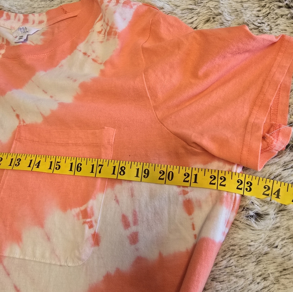 Coral Tie-Dye Women's Dress - Picture 6 of 7